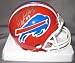 Bruce Smith Buffalo Bills NFL Hand Signed Mini Football Helmet with HOF 09 Inscription