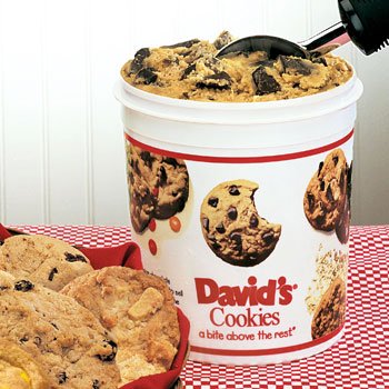 Chocolate Chunk Cookie Dough With Scoop (2 Tubs) by David