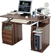 OFFICE COMPUTER DESK Dark Walnut