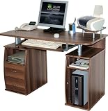 OFFICE COMPUTER DESK Dark Walnut 5w