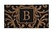 Classic Design Coconut Fiber Monogram Doormat - B