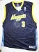 Reebok NBA Allen Iverson #3 Denver Nuggets Blue Jersey Heat Pressed