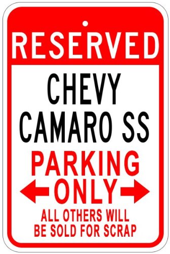CHEVY CAMARO SS Parking Sign - 10 x 14 Inches