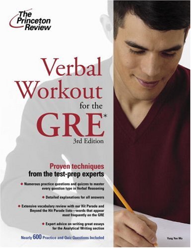 Verbal Workout for the GRE, 3rd Edition (Graduate School Test Preparation)