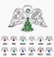 Avon Heavenly Angel Birthstone Tac Pin Nov/Citrine