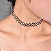 Yazilind Black Vintage Stretch Tattoo Henna Choker Hippy Necklace