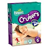 Pampers Cruisers, Size 6, 20-Count (Pack of 6)