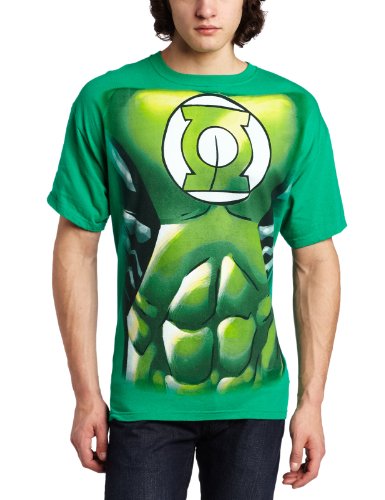  DC Comics The Green Lantern Muscle Costume Mens T-shirt, Large, Green