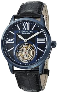 Stuhrling Original Men's 537.33X51 Tourbillon Grand Imperium Limited Edition Mechanical Blue Watch