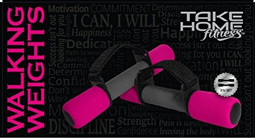 Take Home Fitness Pink Walking Weights 2lb Set