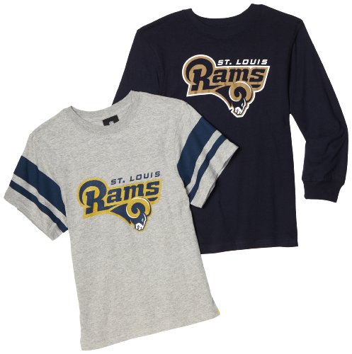 NFL Boys' St. Louis Rams Option Tee Combo Pack - R18Nc816 (Multi, Medium)