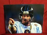 Super Bowl Champions XXXV Baltimore Ravens Trent Dilfer Autographed 8x10 Photo, Proof Photo of Trent Signing for Us.