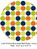 Wallpaper Brewster Wall Pops Dot Lots of Dots Blue WPD90239
