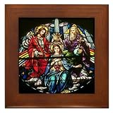 The Crowning of Mary Framed Tile