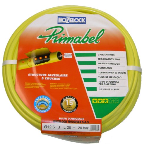 Primabel 00110412 Wasserschlauch 1/2 Zoll 25 m Rolle gelb