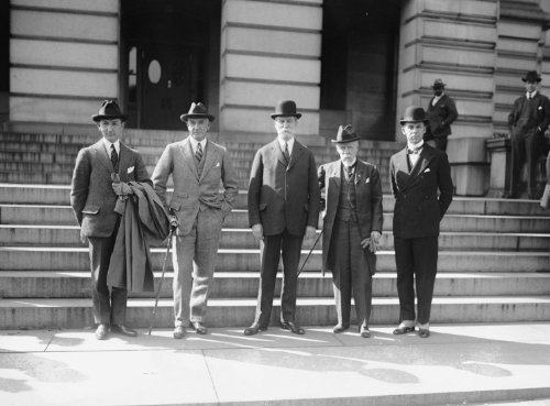 1921 photo Deering, Fletch, Hughes, Adel, Bliss, 10/13/21