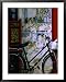 Bicycle Against Muralled Wall of Chinese Temple at Marudi, Sarawak, Malaysia Lonely Planet Collection Framed Art Poster Print by Mark Daffey, 31x39