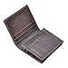 HAWEE Menâ€™s Bifold Front Pocket Wallet Genuine Leather RFID Blocking Card Billfold 5 Slots with Cash Compartment, Coffee