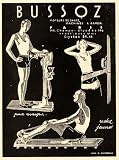 1931 French Ad Bussoz Exercise Equipment Rowing Machine - Original Print Ad