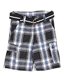 Fubu Plaid Time Belted Cargo Shorts (Sizes 8 - 18)