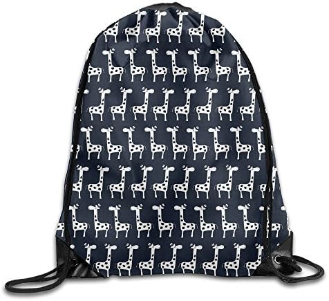 Heishop Gym Drawstring Backpack Sport Bag For Men&amp;Women Giraffe