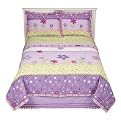 Happy Flower Quilt Set - Purple