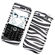 RIM BlackBerry Pearl 9100 (T-Mobile) Snap On Protector Hard Case Image Cover Zebra