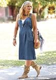 Jessica London Plus Size Sleeveless Denim Dress