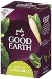 Good Earth Green Tea Lemongrass, Tea Bags, 20-Count, Boxes Net Wt  1.3 Oz (Pack of 6)