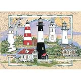  : Heritage Puzzle Georgia Lighthouse Collage 550 Piece Jigsaw Puzzle