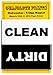 Guajolote Prints Dishwasher Magnet, Strong Clean and Dirty Sign (Black and White, 1 Count, Metal, 2.5 x 2.5 inches)
