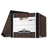 Fellowes Bankers Box R-Kive Letter/Legal Woodgrain Storage Box (00725 )