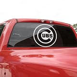 MLB Chicago Cubs 18'' x 18'' White Logo Decal