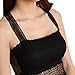 BeOne®Sexy Women Summer Boho Bralette Cross Strappy Caged Cut Out Bra Bralet Crop Top (Black)