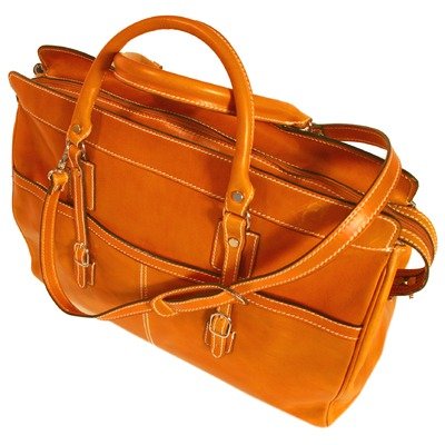 Casiana Italian Tote Duffle Leather Bag 