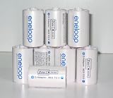 Sanyo Eneloop Spacer Pack: 8 Pack of D-size Adapters [Hassle Free Packaging]