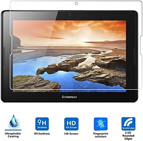 Lenovo Tab 2 A10-70 Screen Protector, Vistore Ultra-thin 9H Hardness Shatterproof Anti-Scratch HD Clear Ballistic Glass Screen Protector