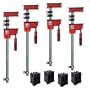 Bessey KRK2450 K Body REVO Fixed Jaw Parallel Clamp Kit Includes: 2-24-inch, 2-50-inch K Body Clamps and 1 set of KP Blocks