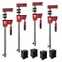 Bessey KRK2450 K Body REVO Fixed Jaw Parallel Clamp Kit Includes: 2-24-inch, 2-50-inch K Body Clamps and 1 set of KP Blocks