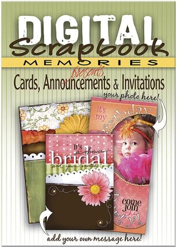 DIGITAL SCRAPBOOK MEMORIE Software, Cards, Announcements and Invitations