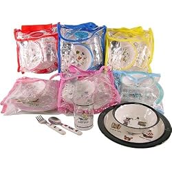 Baby Cie 5 piece luncheon set with French Wording and Theme
