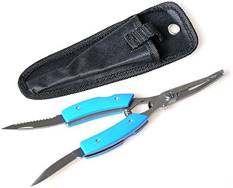 Fsing Pocket Pliers with Nylon Sheath, Stainless Steel, Multifunctional