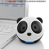 GOgroove Panda Pal Ultra Portable Speaker FUN, COMPACT, and POWERFUL - Hi-Fidelity Speaker with for all Laptops and Desktop Computers - PLUG-N-PLAY - Includes SD / SDHC Card Reader
