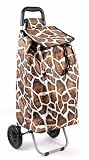 from Outback Travel NEW Shopping Trolley Folding Shopping Bag Shopper 48L Giraffe