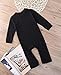 2016 Newborn Toddler Baby Girls Boys Crown Romper Jumpsuit Playsuit Outfits Clothes , Black, 12-18 Months