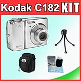 Kodak EasyShare C182 12MP Digital Camera w/ 3x Optical Zoom, 3" LCD (Silver ....