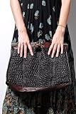 Bulga - Women's Tasia Lambskin/Cowhide Shoulder Bag (Brown)