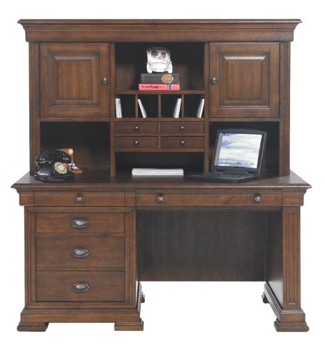 60" Classic Oak Desk with Hutch