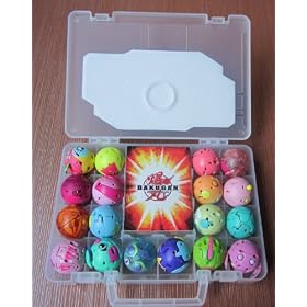 18 ZOOBLES + CASE + 18 METAL CARDS AMAZING GIFT Girl Bakugan