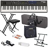 Kurzweil SP4-7 Stage Piano STAGE BUNDLE w/ Keyboard Amp, Case & Stand